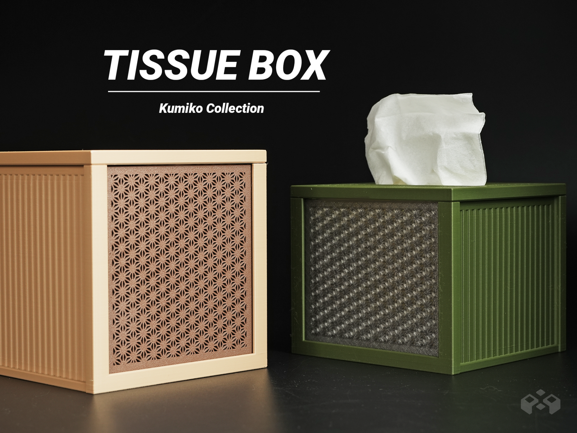 Asanoha Kumiko Tissue Box