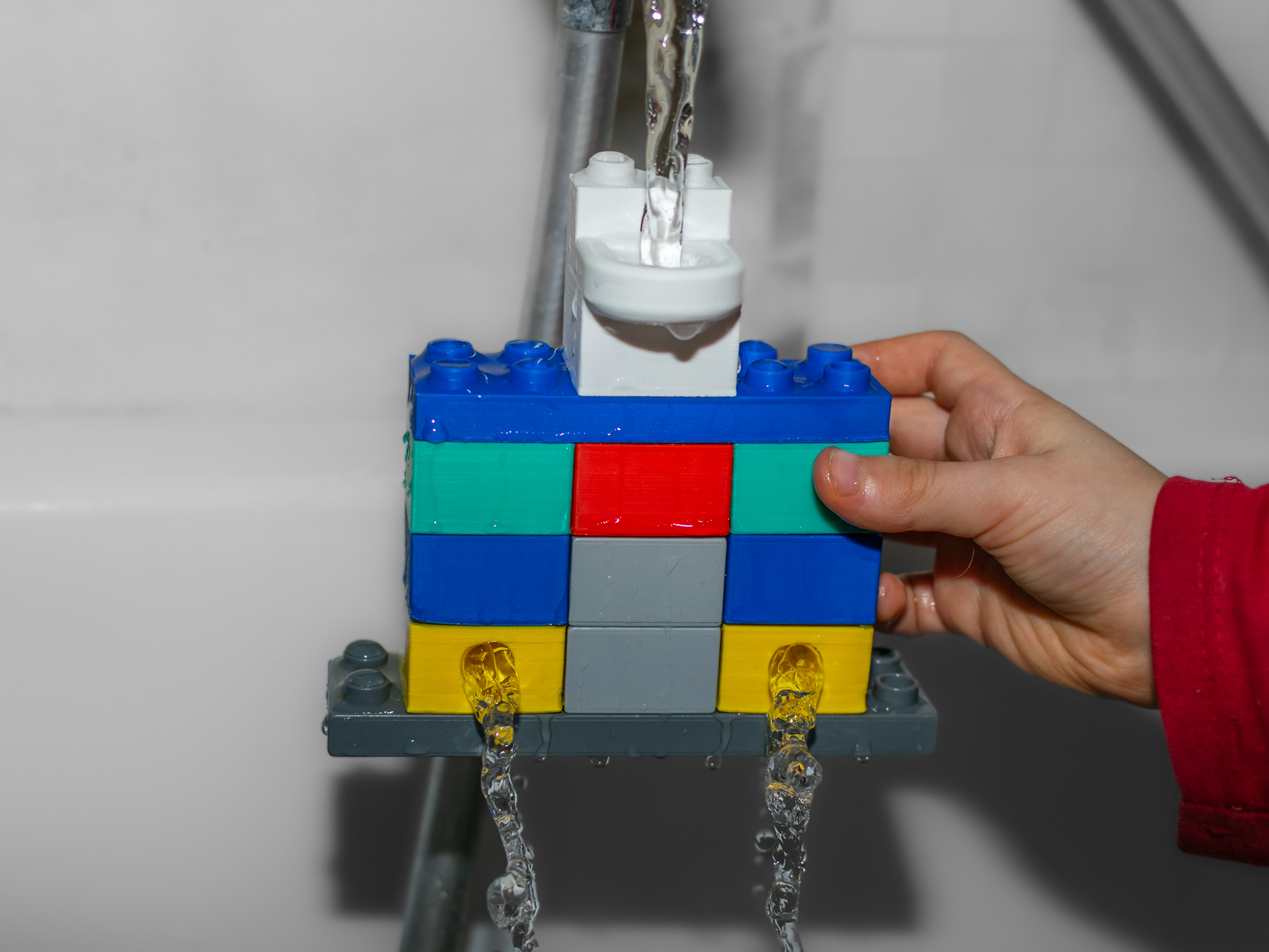 Toilet & Sewer Pipes Marble Run Water Flow Bricks