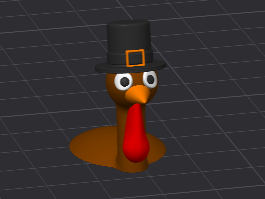 Thanksgiving Turkey Head