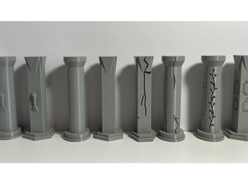 Column Set - D&D Scatter Terrain for Dungeons