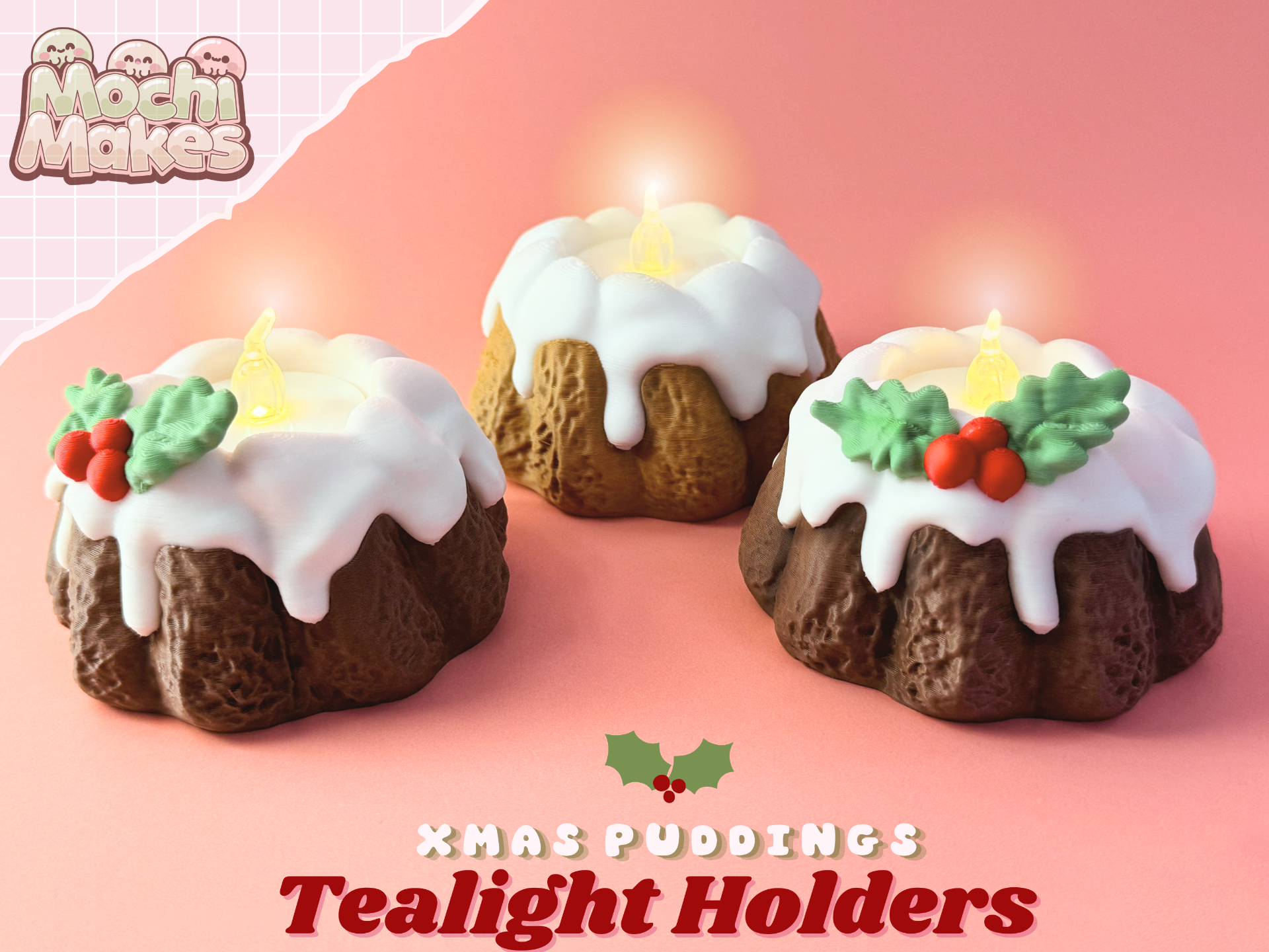 Christmas Pudding Tealight Holder!