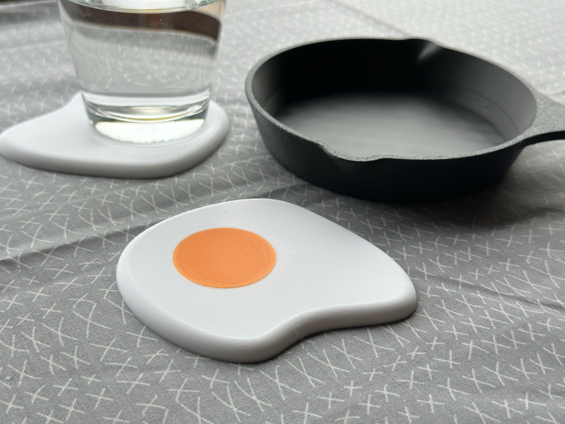 Fried Egg Coaster Set