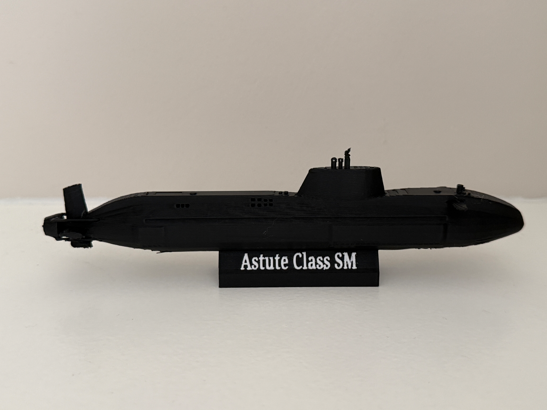 Astute Class Submarine Model with stand