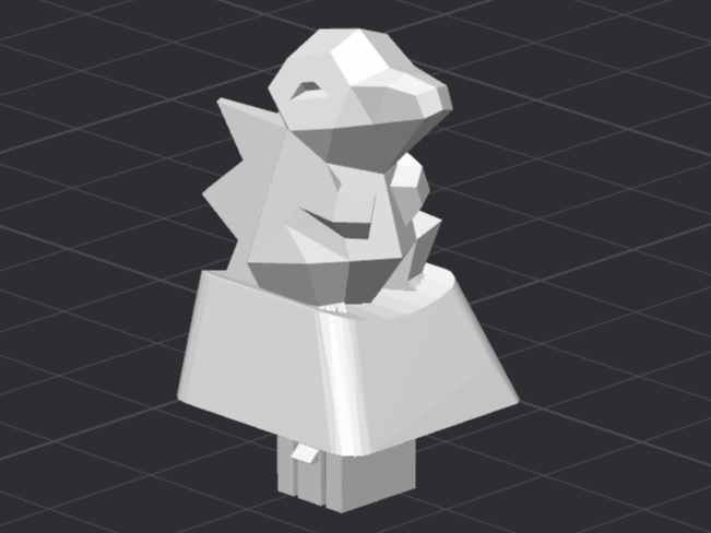Membrane Keyboard Keycap Low Poly Cyndaquil