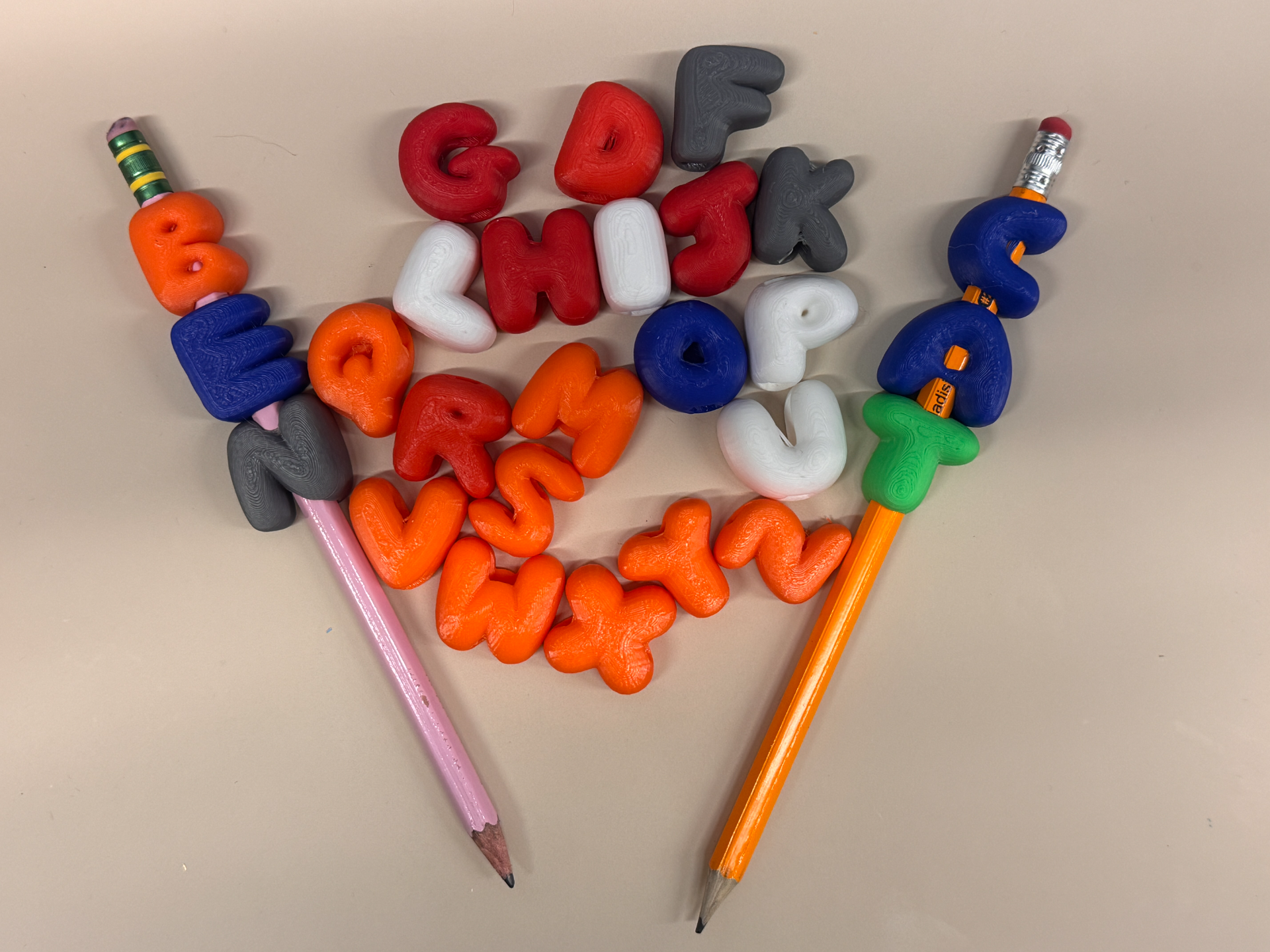 Bubble Letter Pencil slides