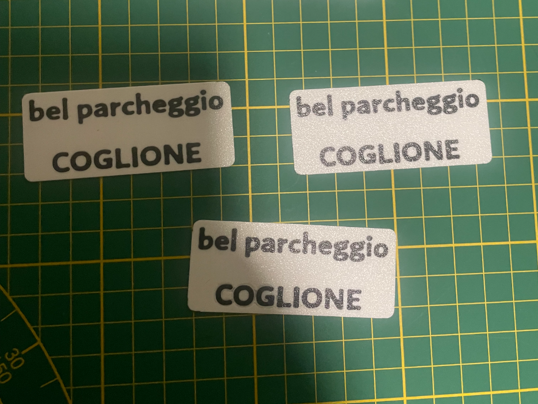 biglietto per parcheggio selvaggio