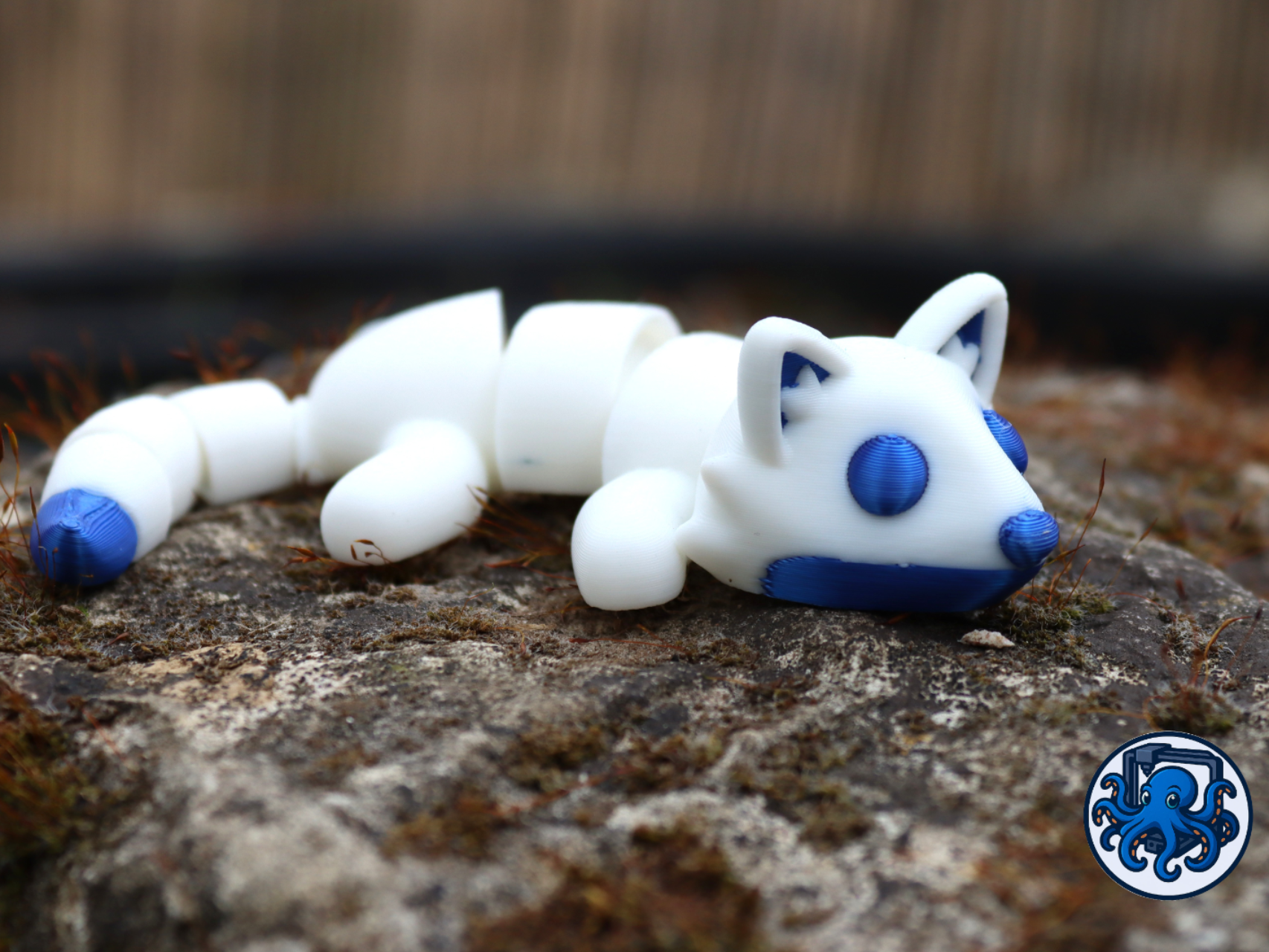 Flexi Arctic Fox | Articulated Winter Animal