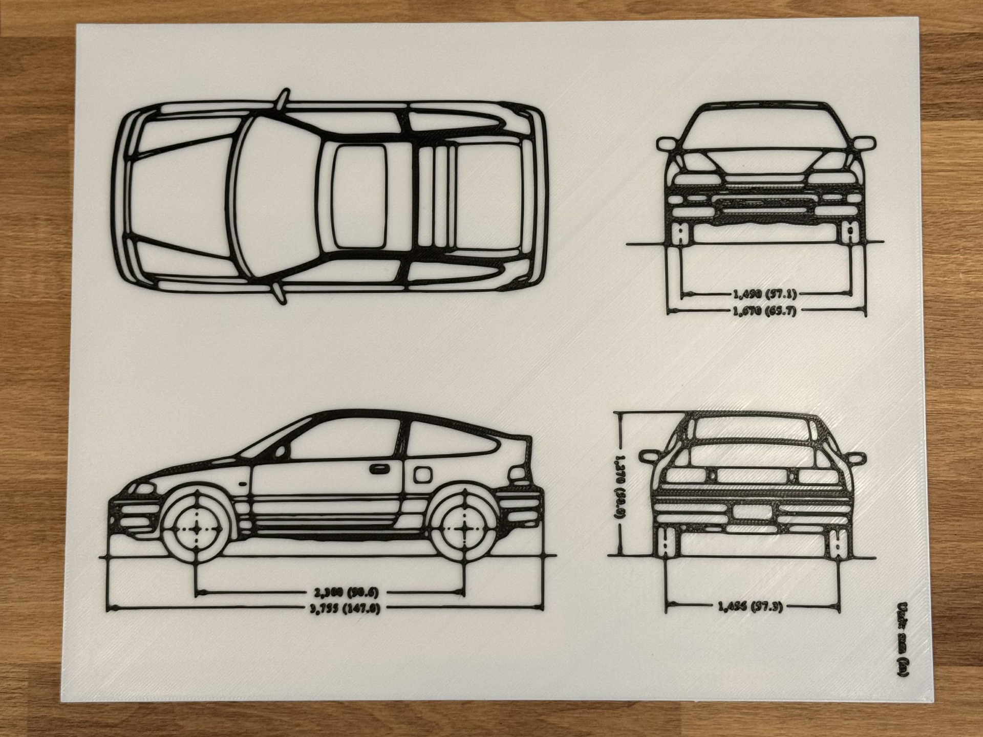 Honda CRX Blueprints