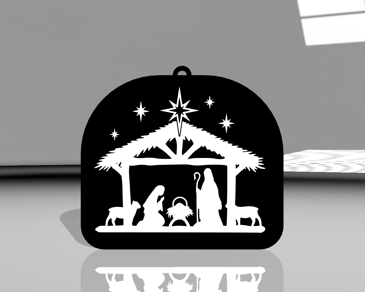 Christmas Tree Pendant v13