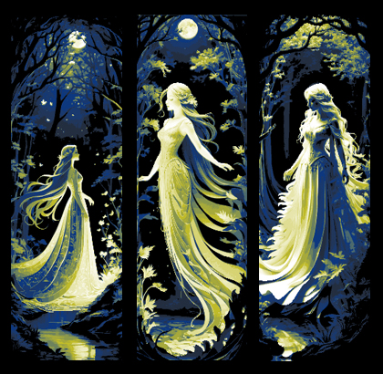 Elven Princess of the Forrest - Set of 3 Bookmarks