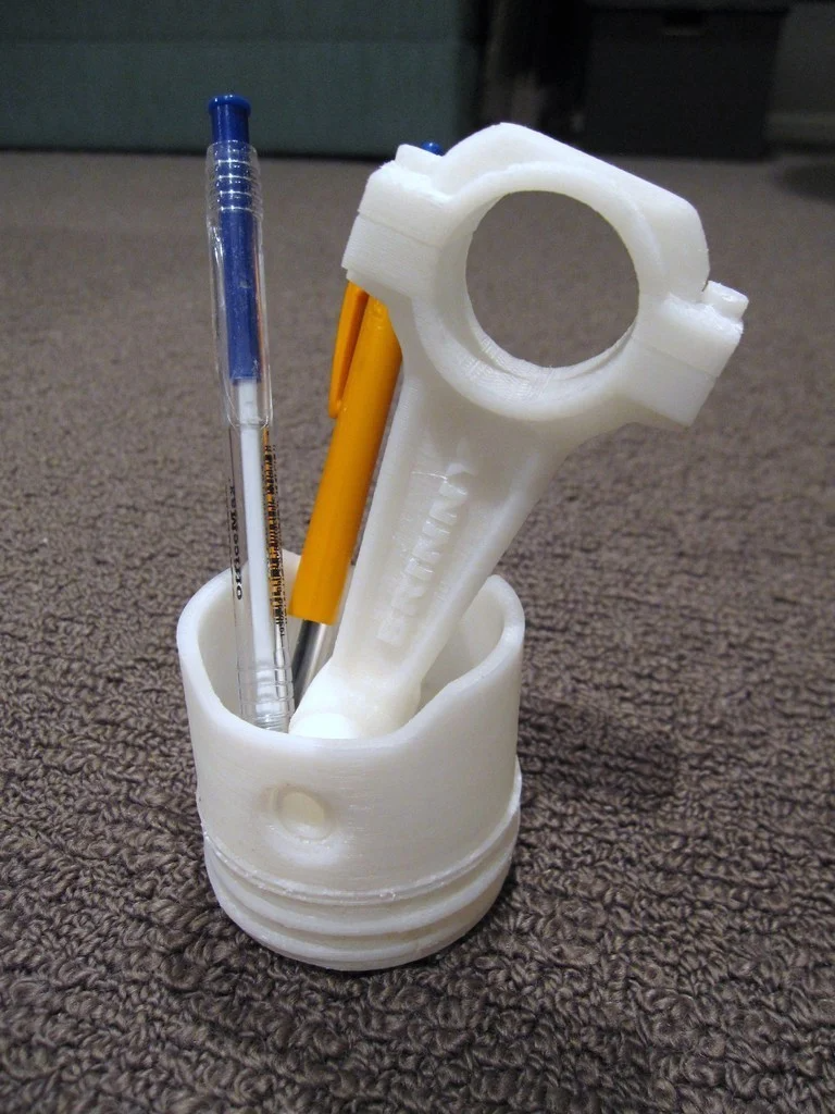 Piston Desk Pen Holder