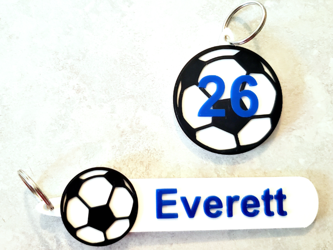 Blank Soccer / Futsal Keychain / Bag Tag