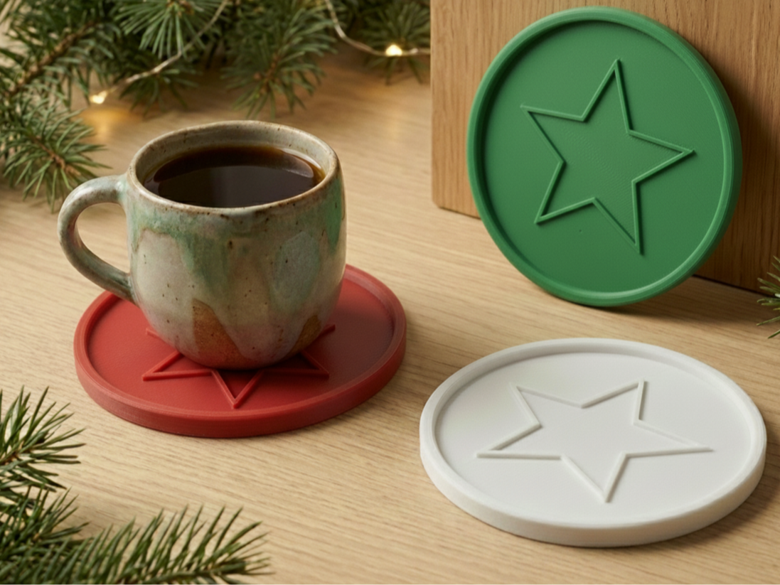 Christmas Star Coaster - Festive Decor