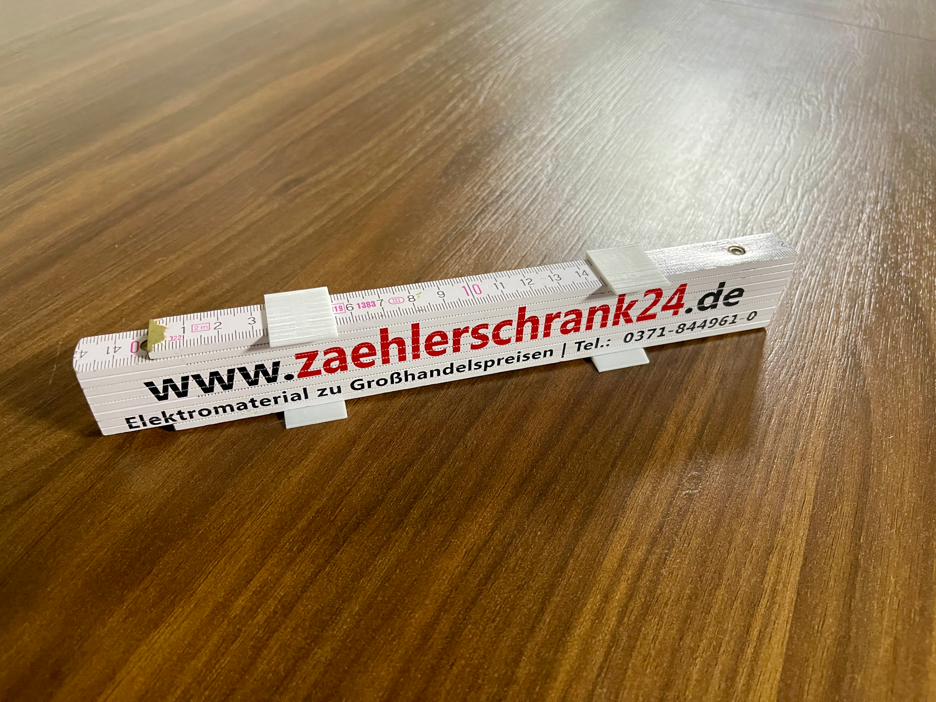 Folding ruler / Zollstockhalter mit 1 Bohrung