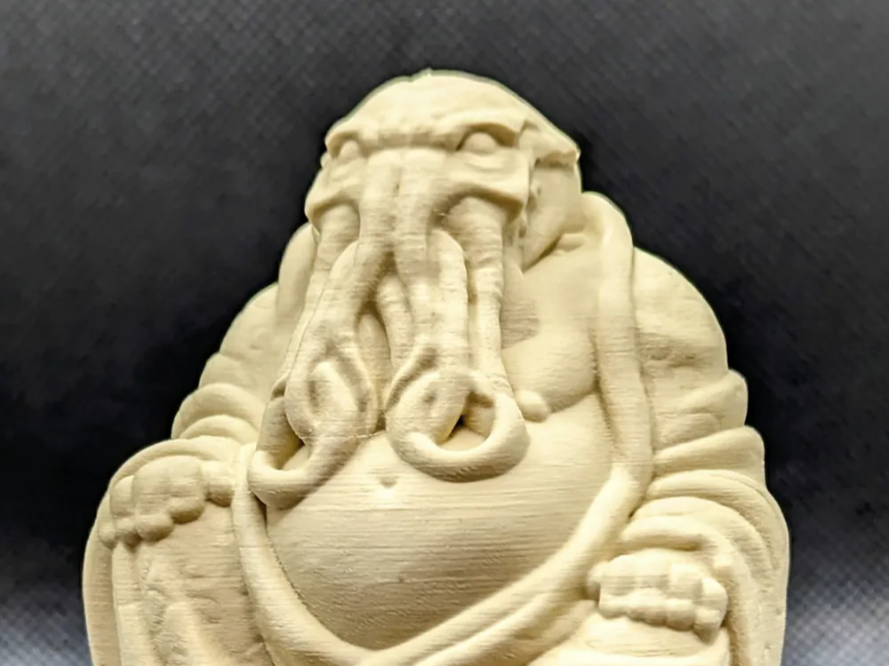 Cthulhu - Buddha statue with name plate