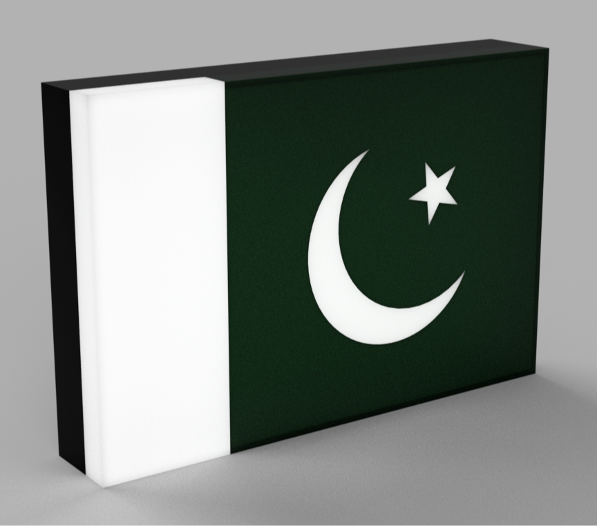 World Flags - Pakistan LED Lamp