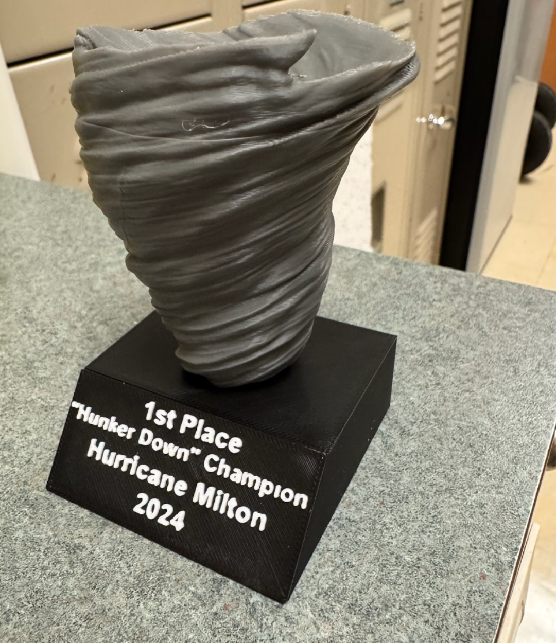 Hunker Down trophy