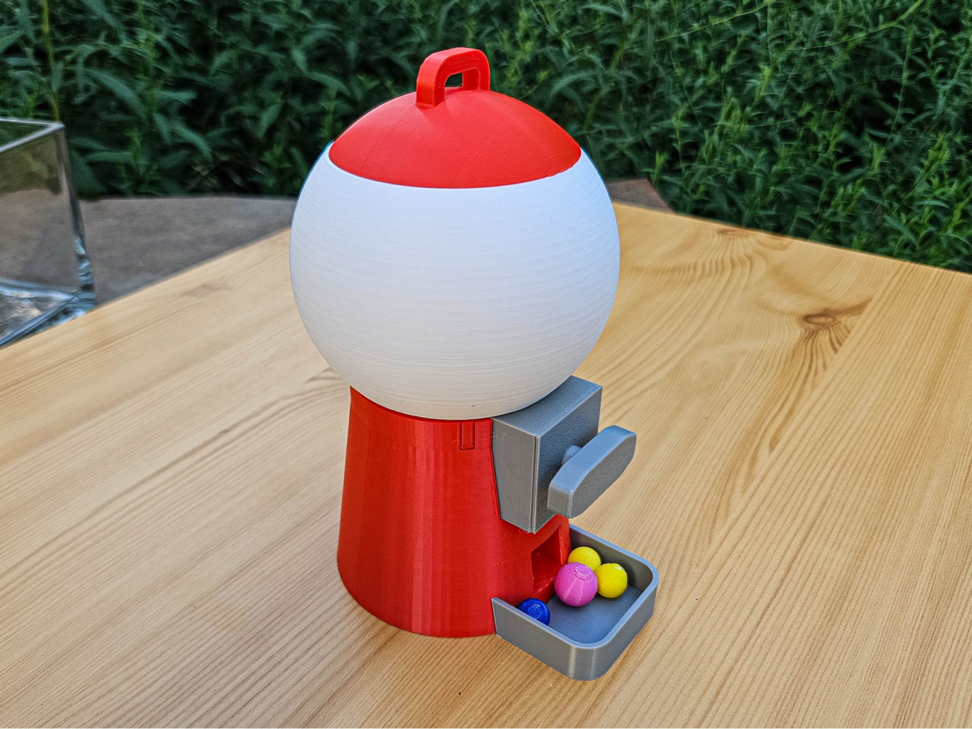 Gumball Machine Working With Only 3D Printed Parts
