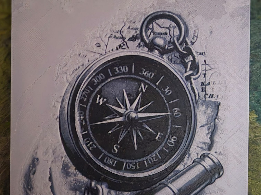 compass + spy glass hueforge