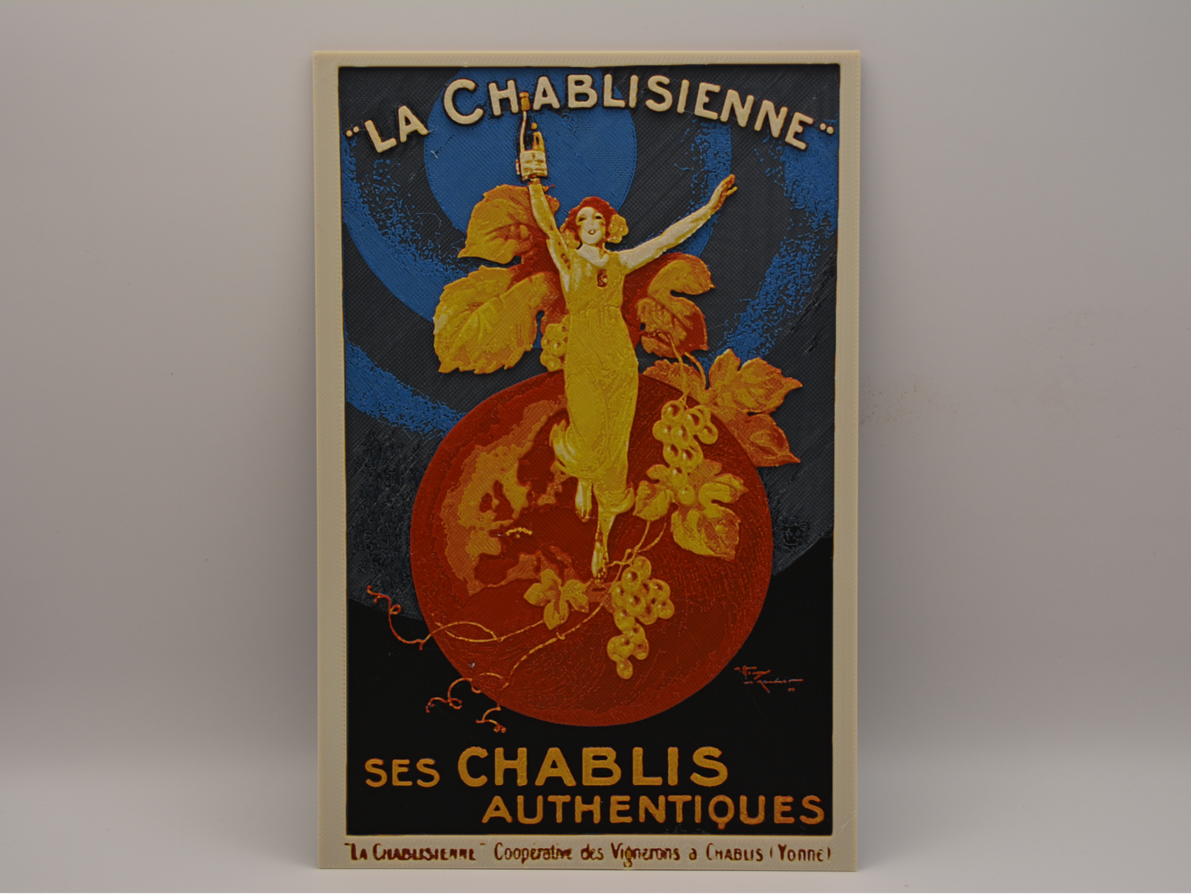 French vintage poster la chablisienne - hueforge
