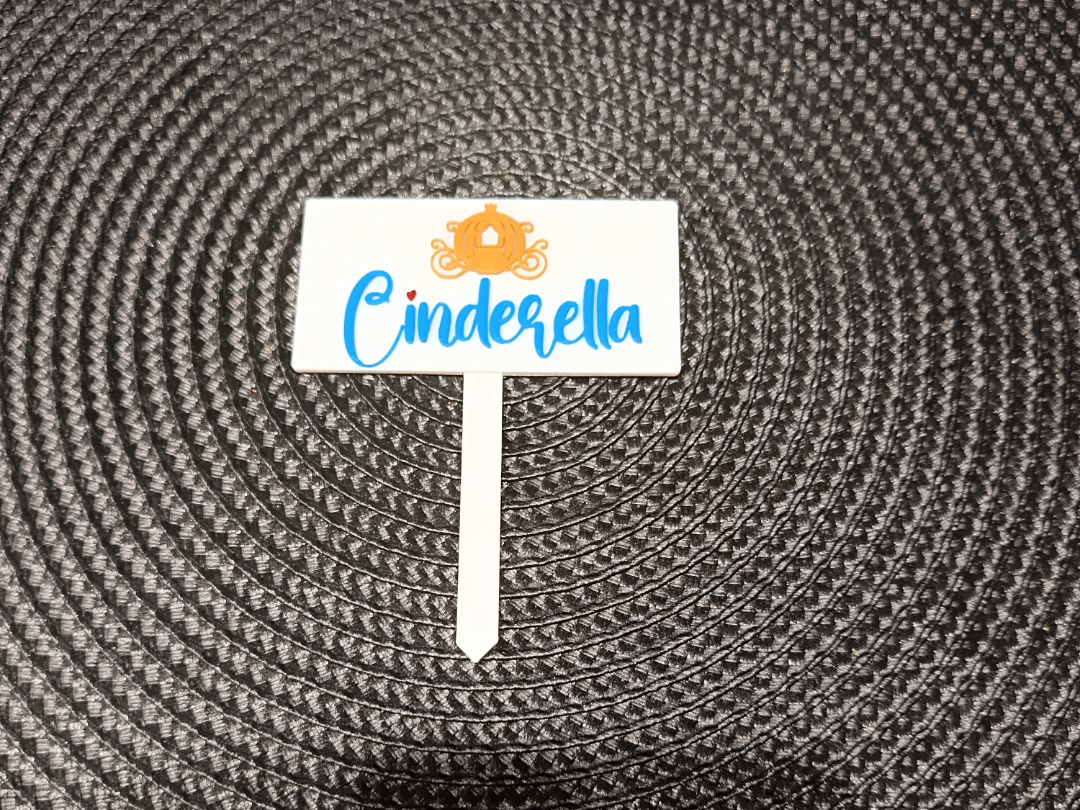 Cinderella-style Cake Topper