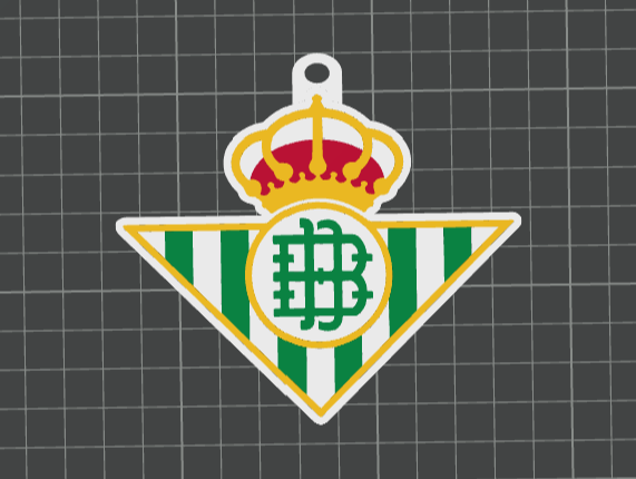 LLAVERO ESCUDO REAL BETIS