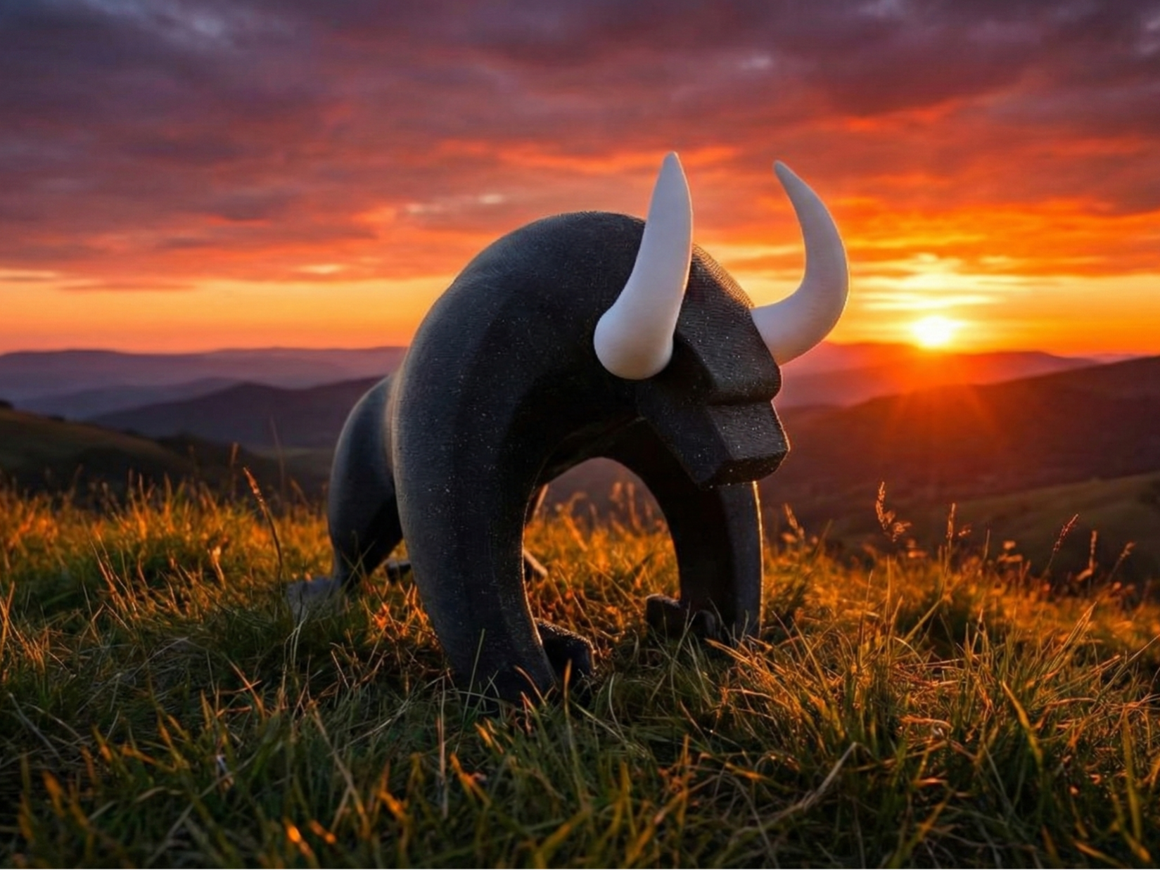 Ónix Estelar: El Toro Minimalista