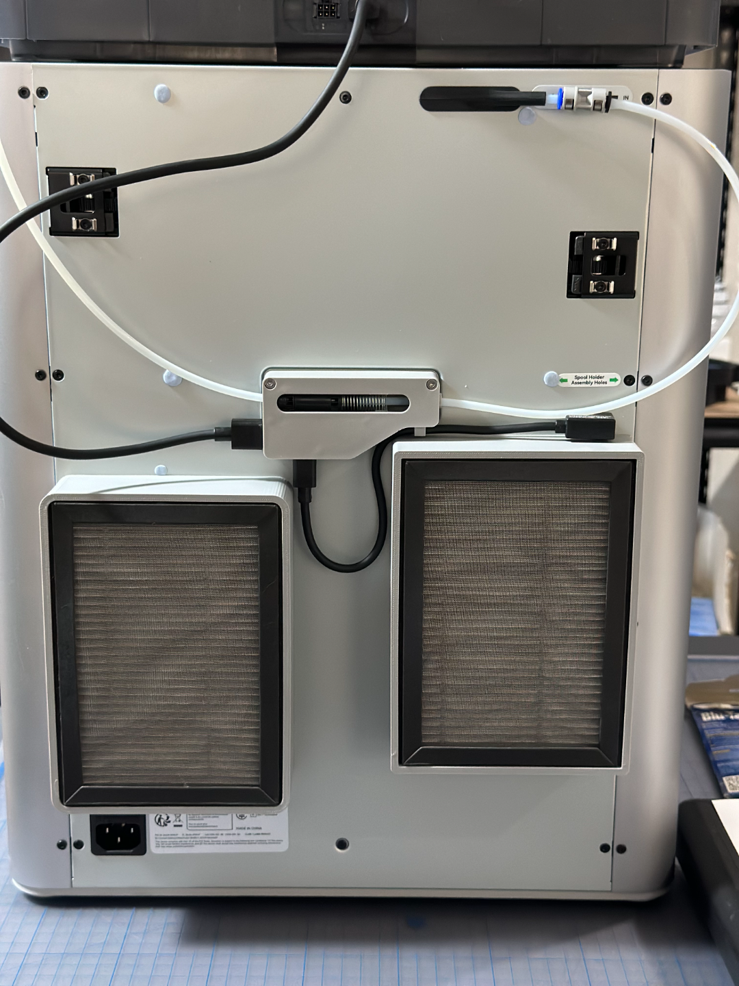Bambu X1 P1 Chute or Chamber Fan Filter Housing