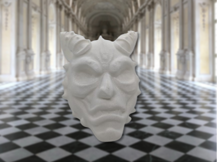 Demonic Majesty: The 3D-Printed Mask of Power