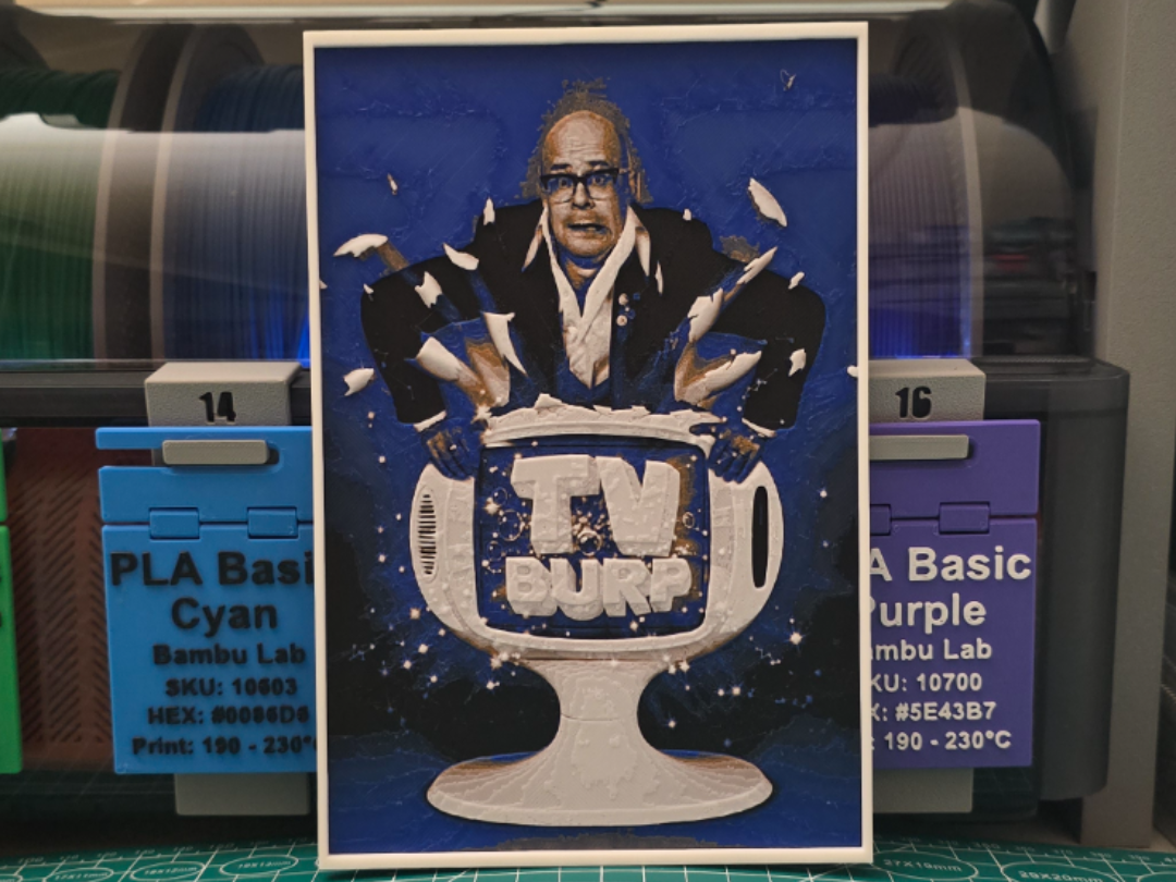 Harry Hill's TV Burp Poster - Hueforge Art