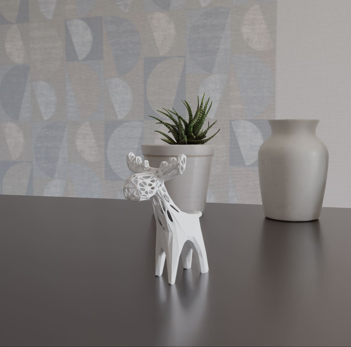 dear decorative statue