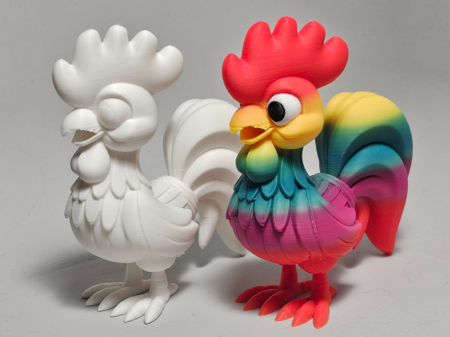 Cartoon rooster