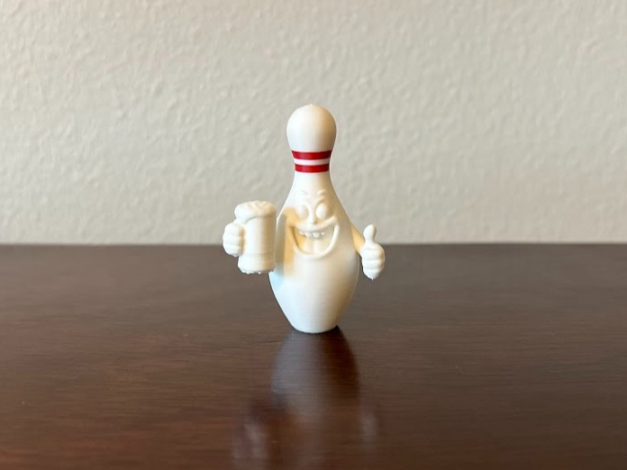 Beer Mug and Thumbs Up Bowling Pin