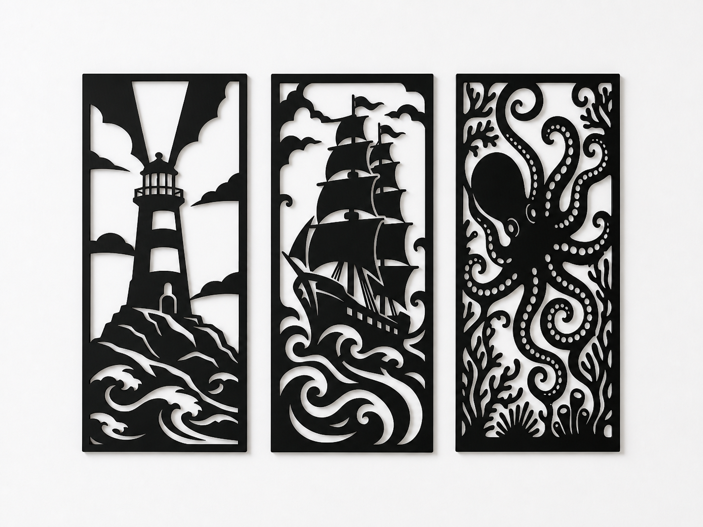 Nautical Wall Art Set (3 Panels)