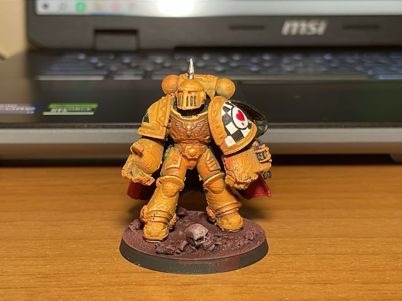 Gravitational Armored Chaptain with big fist