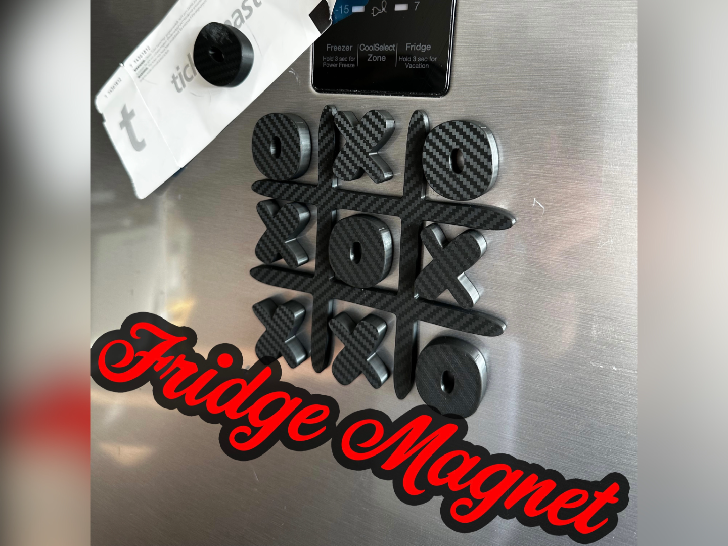 Tic Tac Toe Magnet Set Kühlschrankmagnet