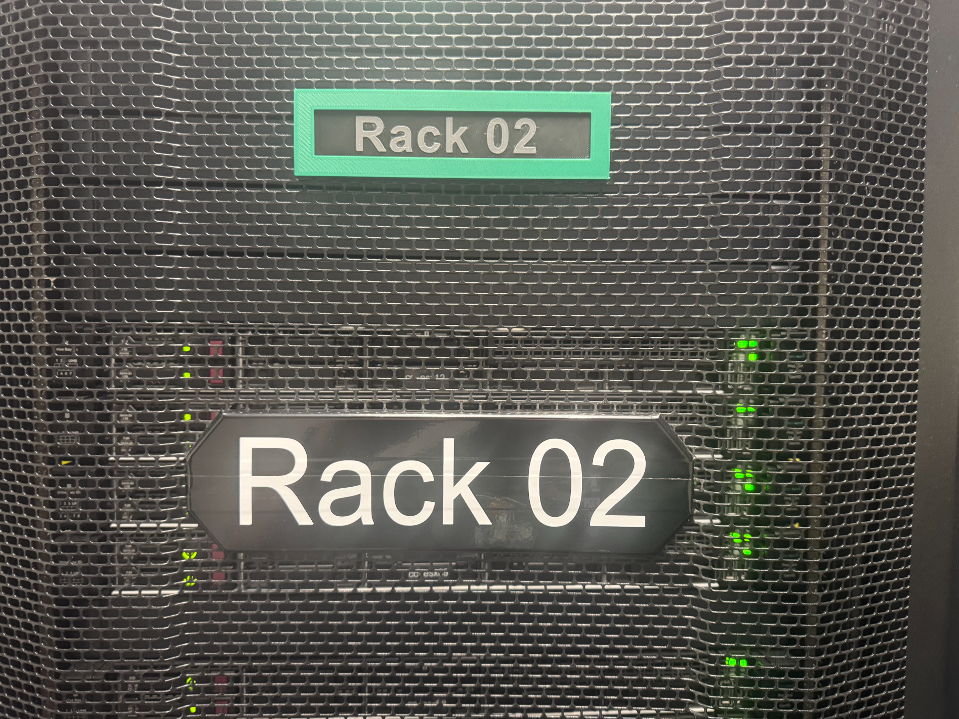 Server Room Rack Signs