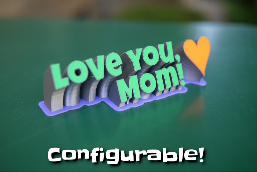 Love You, Mom! Statue - customizable