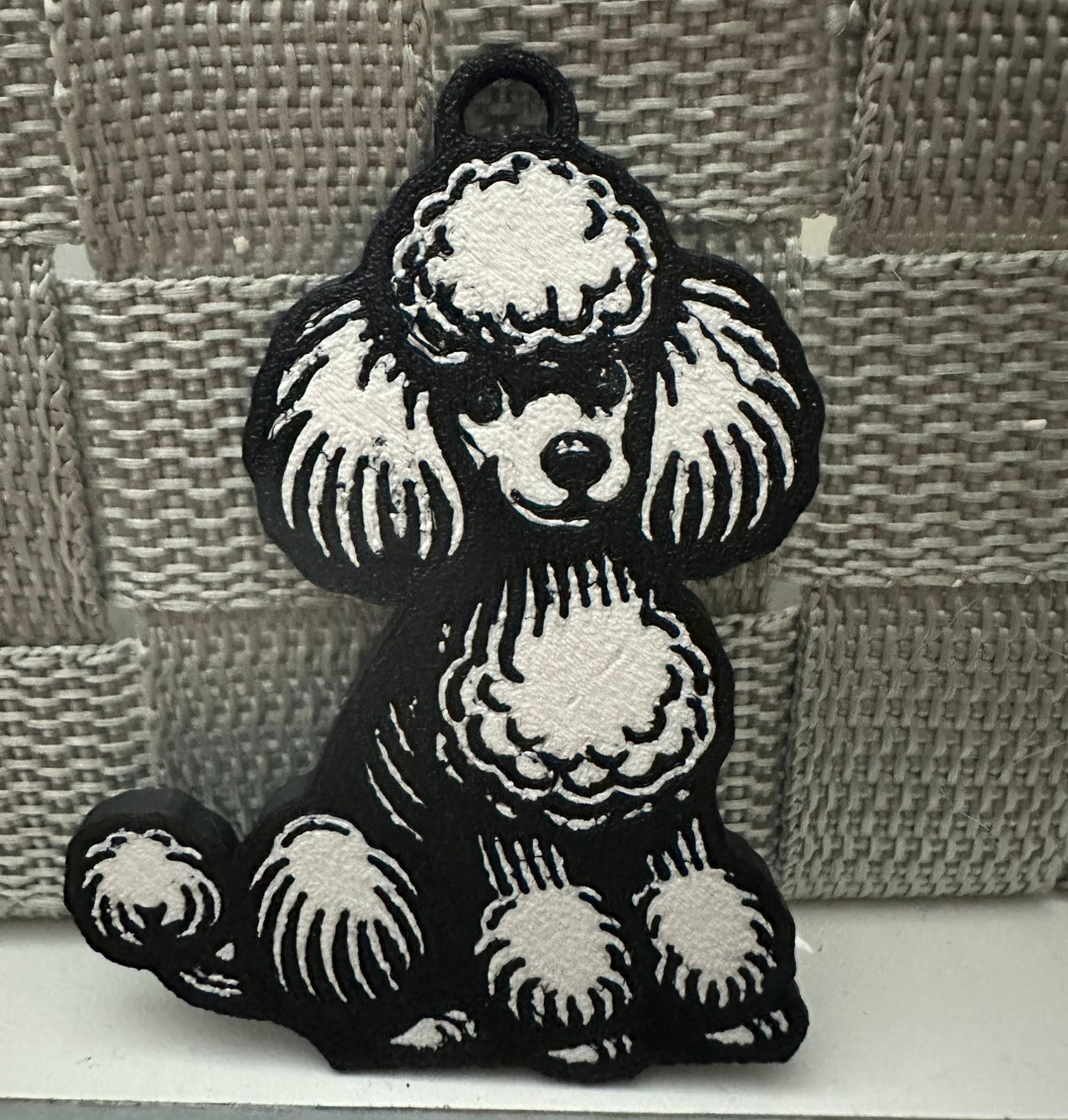 Poodle KeyChain