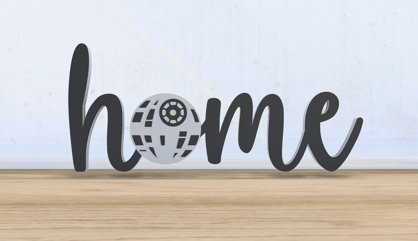 Death Star - Home Sign - Standing Decor