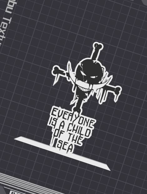 Whitebeard Pirates Logo Table Stand