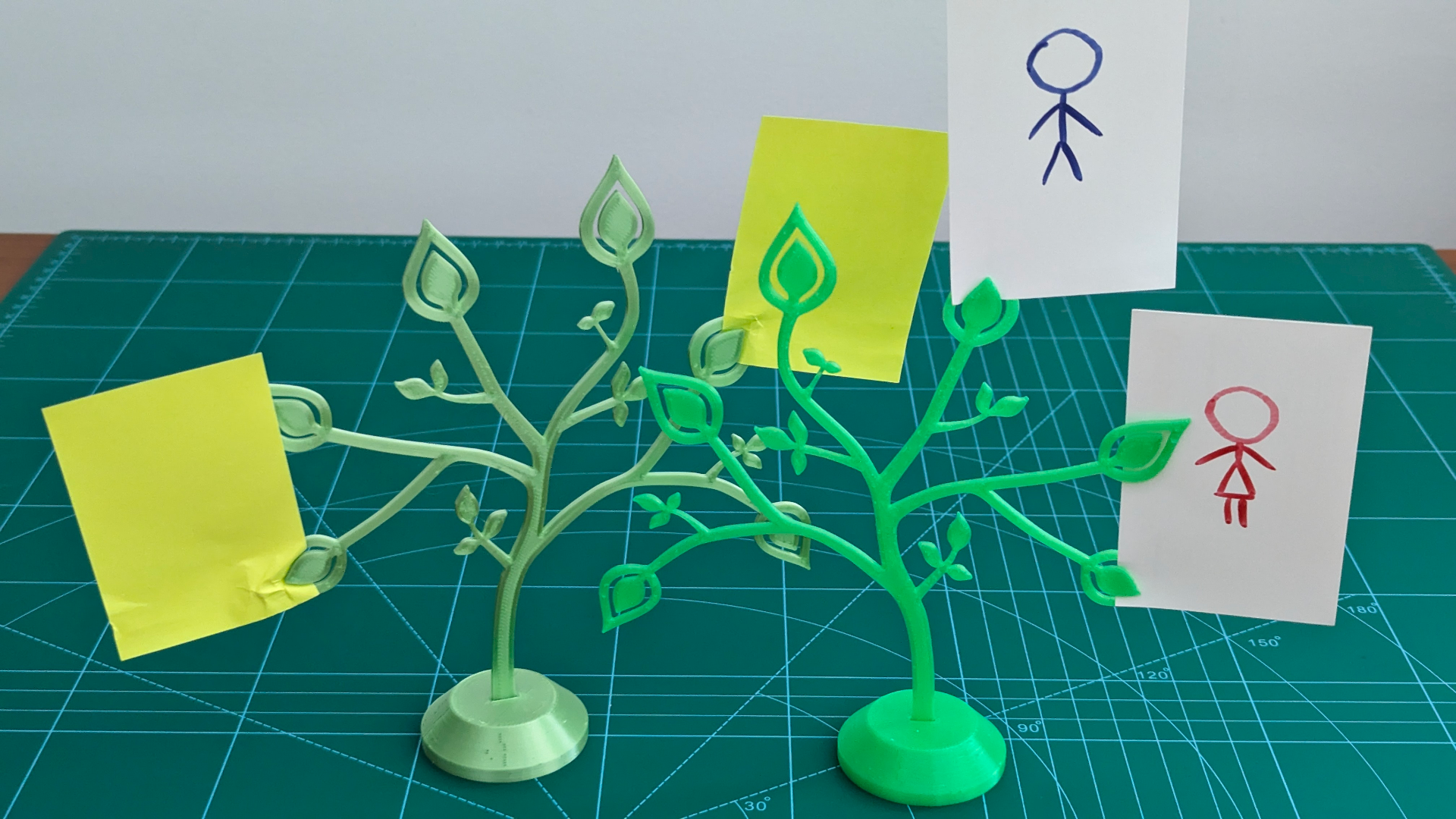Postit/picture holder tree