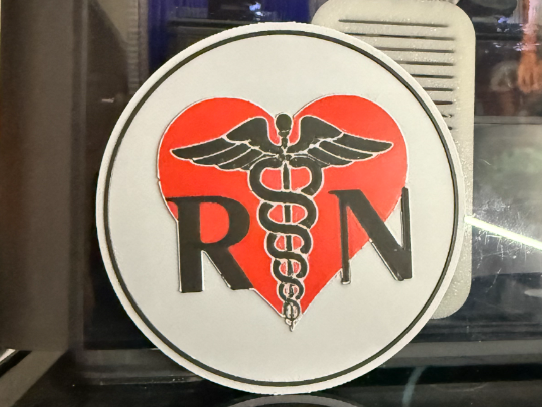REGISTERED NURSE HEART COASTER
