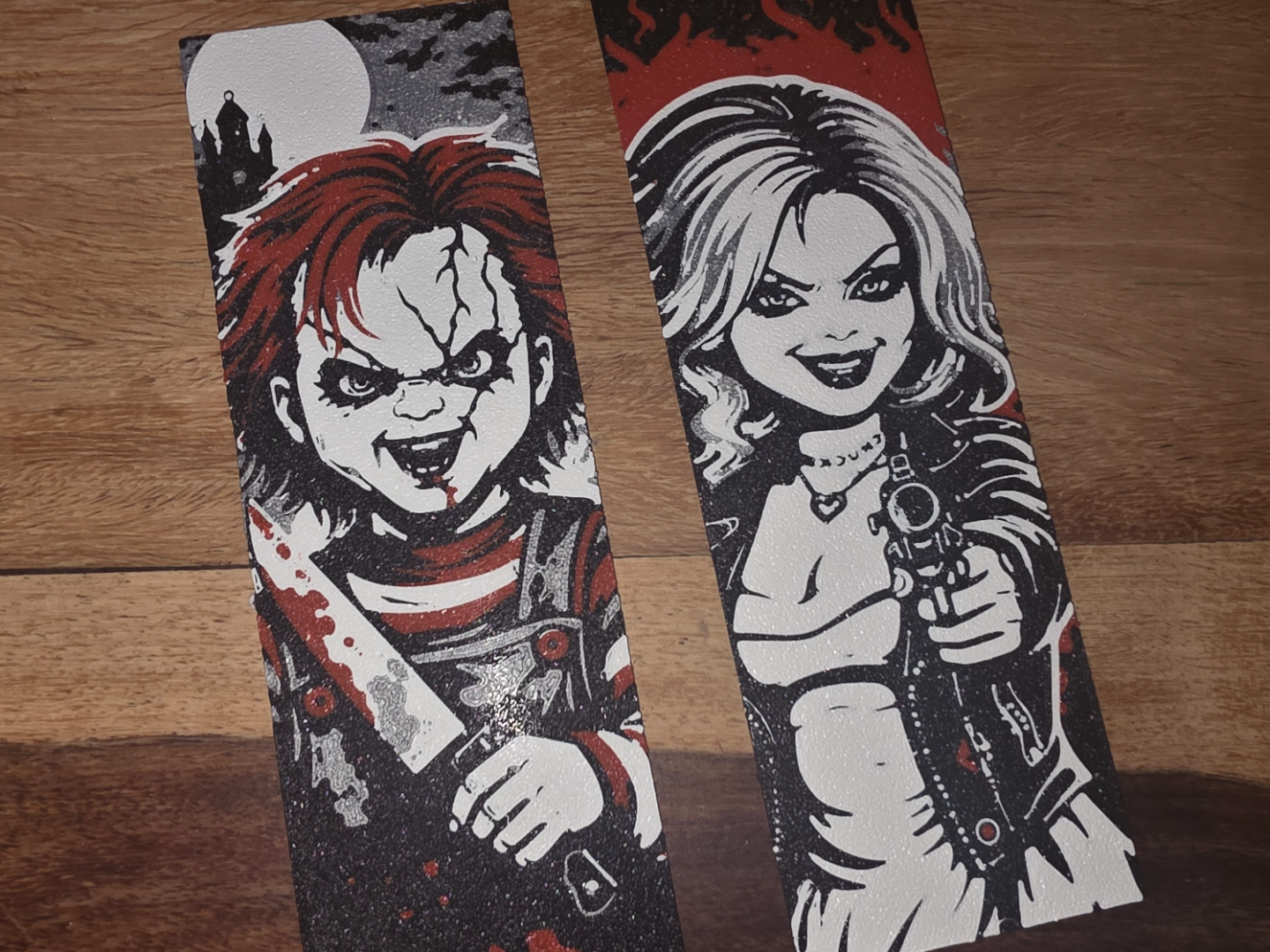 Chucky and Bride of chucky Bookmark set