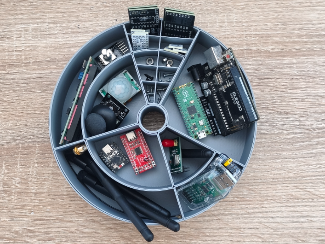 The Orbit: Modular Assembly & Parts Organizer