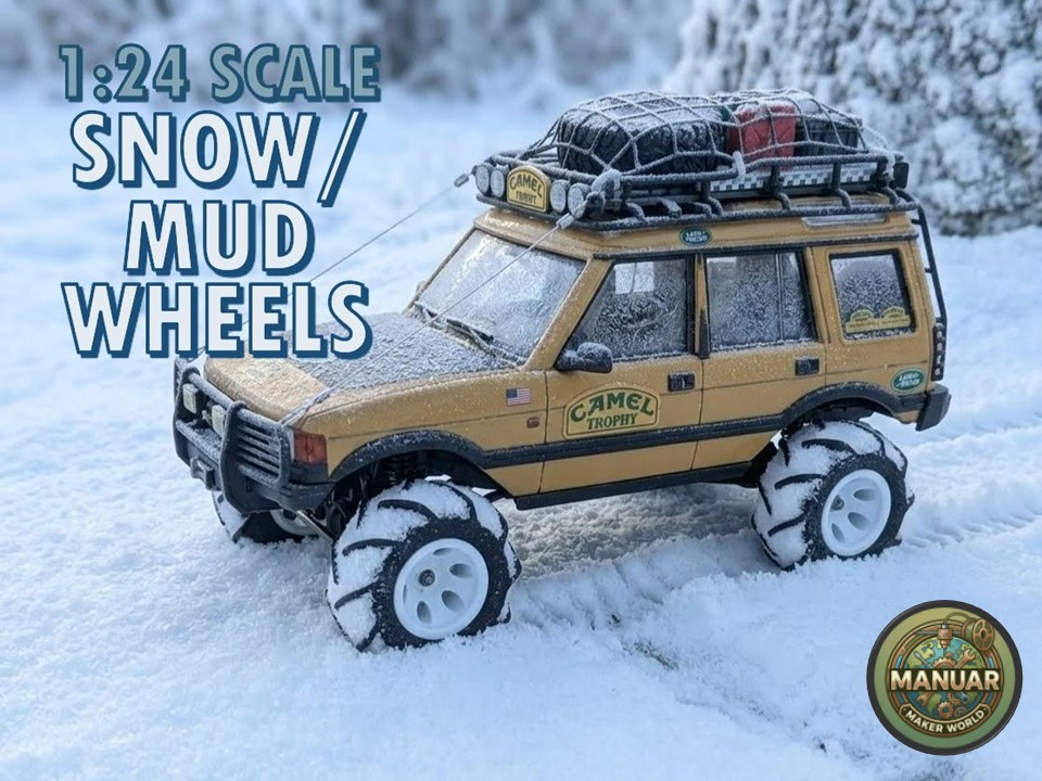 1:24 Scale Snow & Mud Paddle Tires