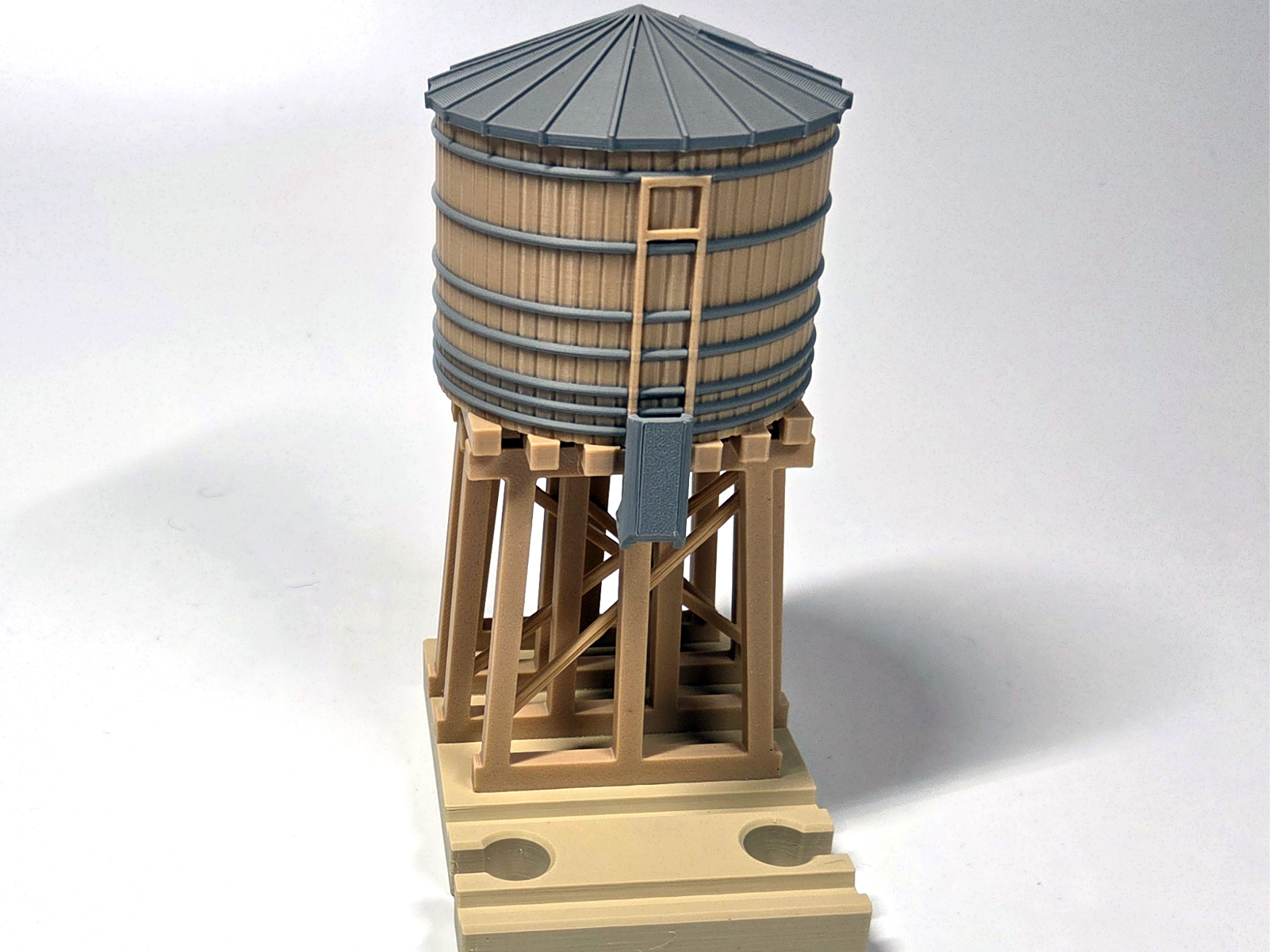 Wooden Train Water Tower V1