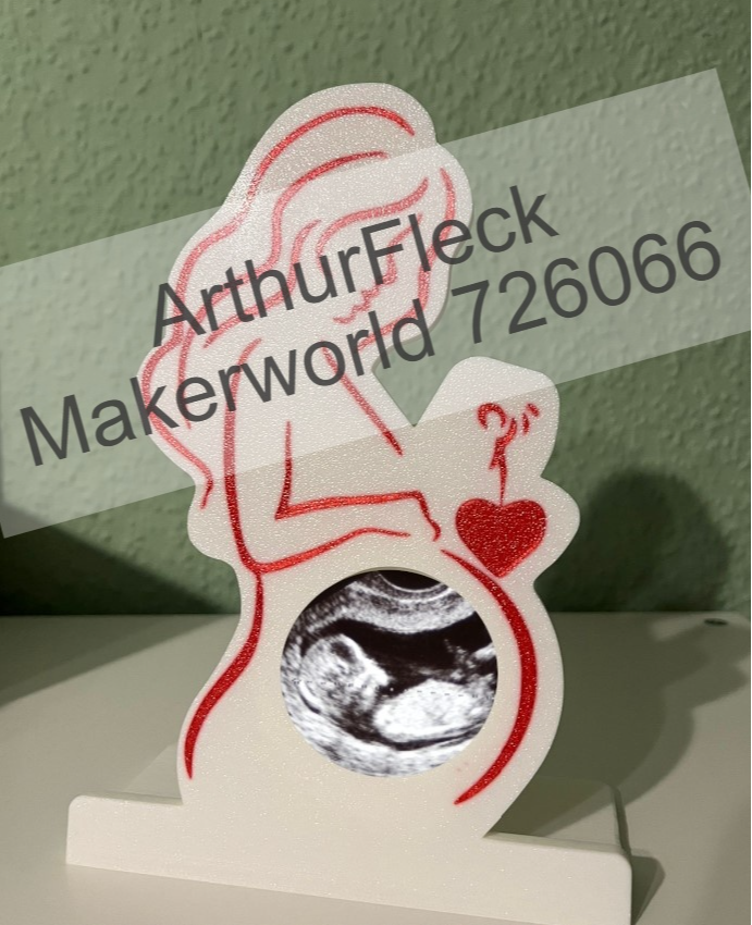 Ultrasound Picture Frame + Base (print in place)