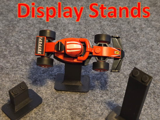 Variable Height stand for F1 Collectible Race Cars