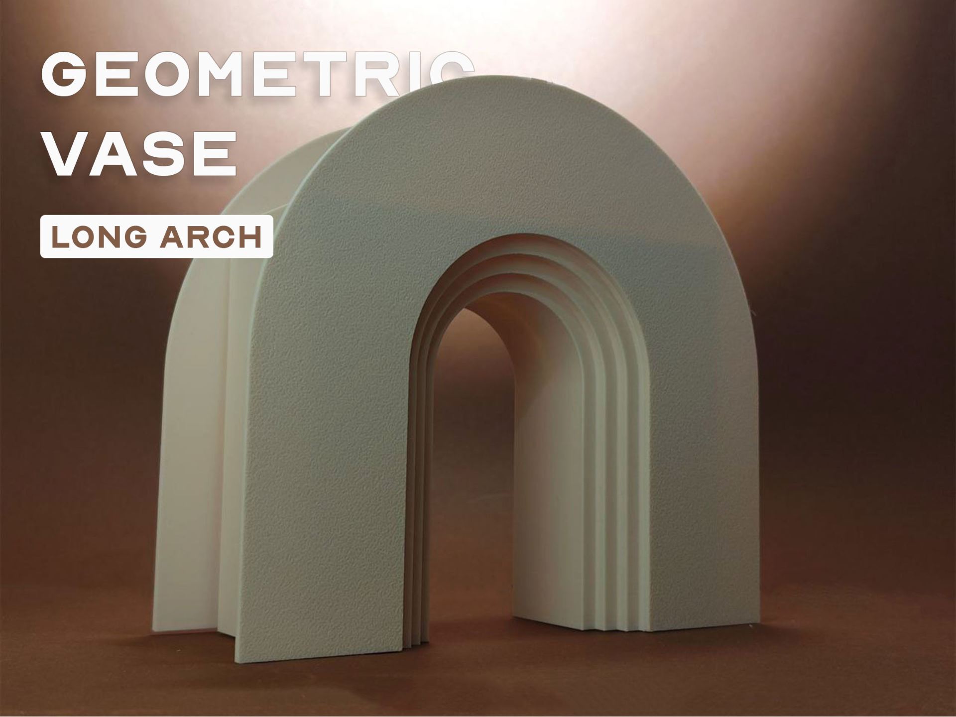 Geometric Nordic Vase - Long Arch
